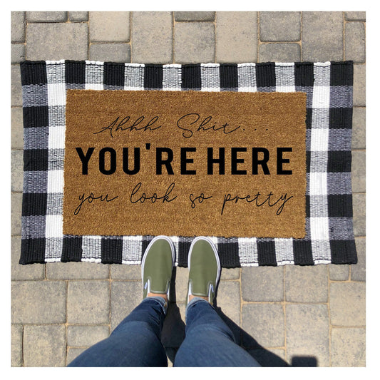 Aww Shit You're Here Doormat