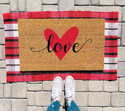 Love Valentine's Day Doormat