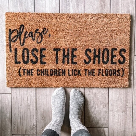 Please Lose the Shoes Doormat
