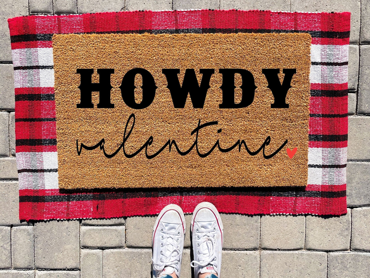 Howdy Valentine Doormat