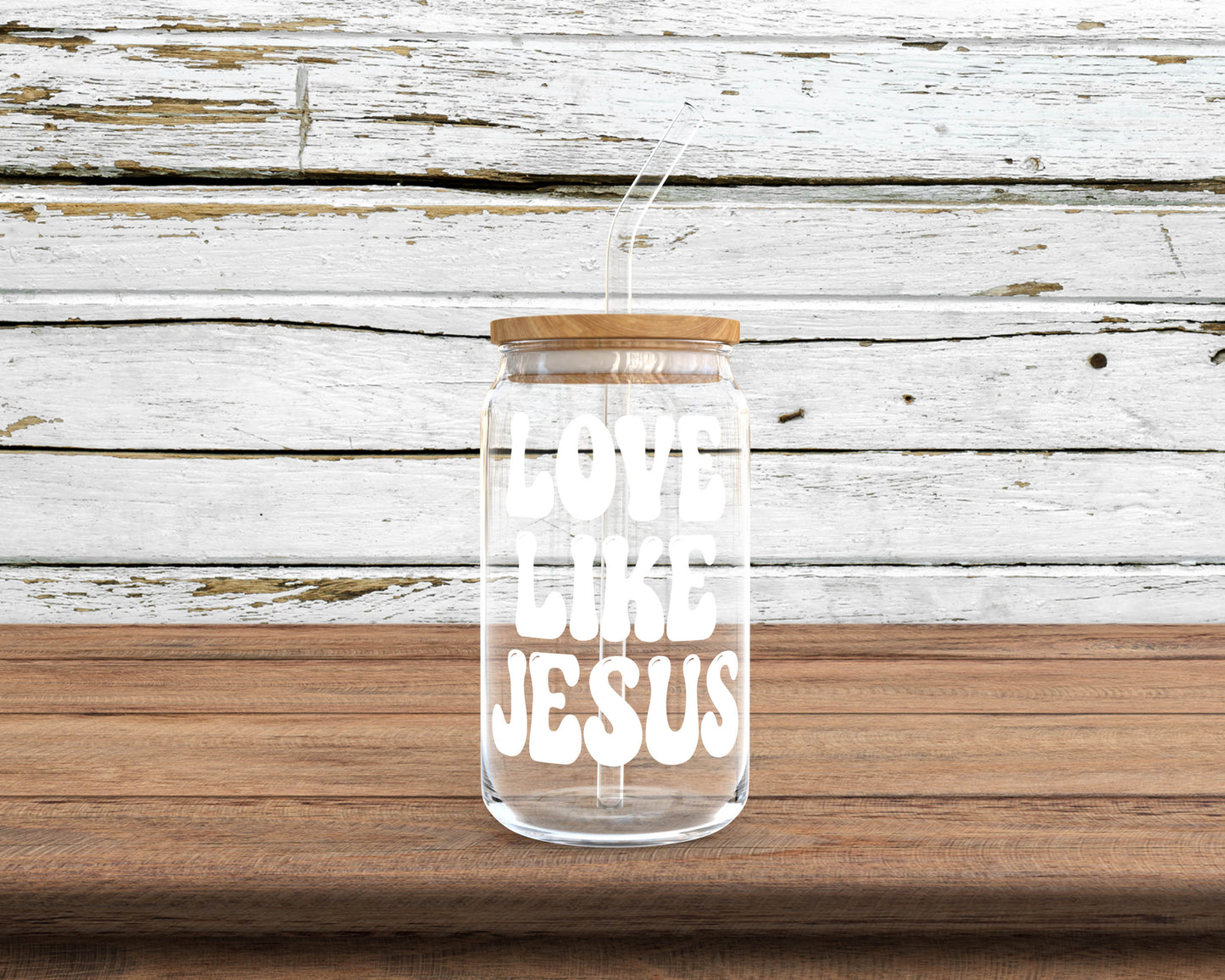 Love Like Jesus Glass Can