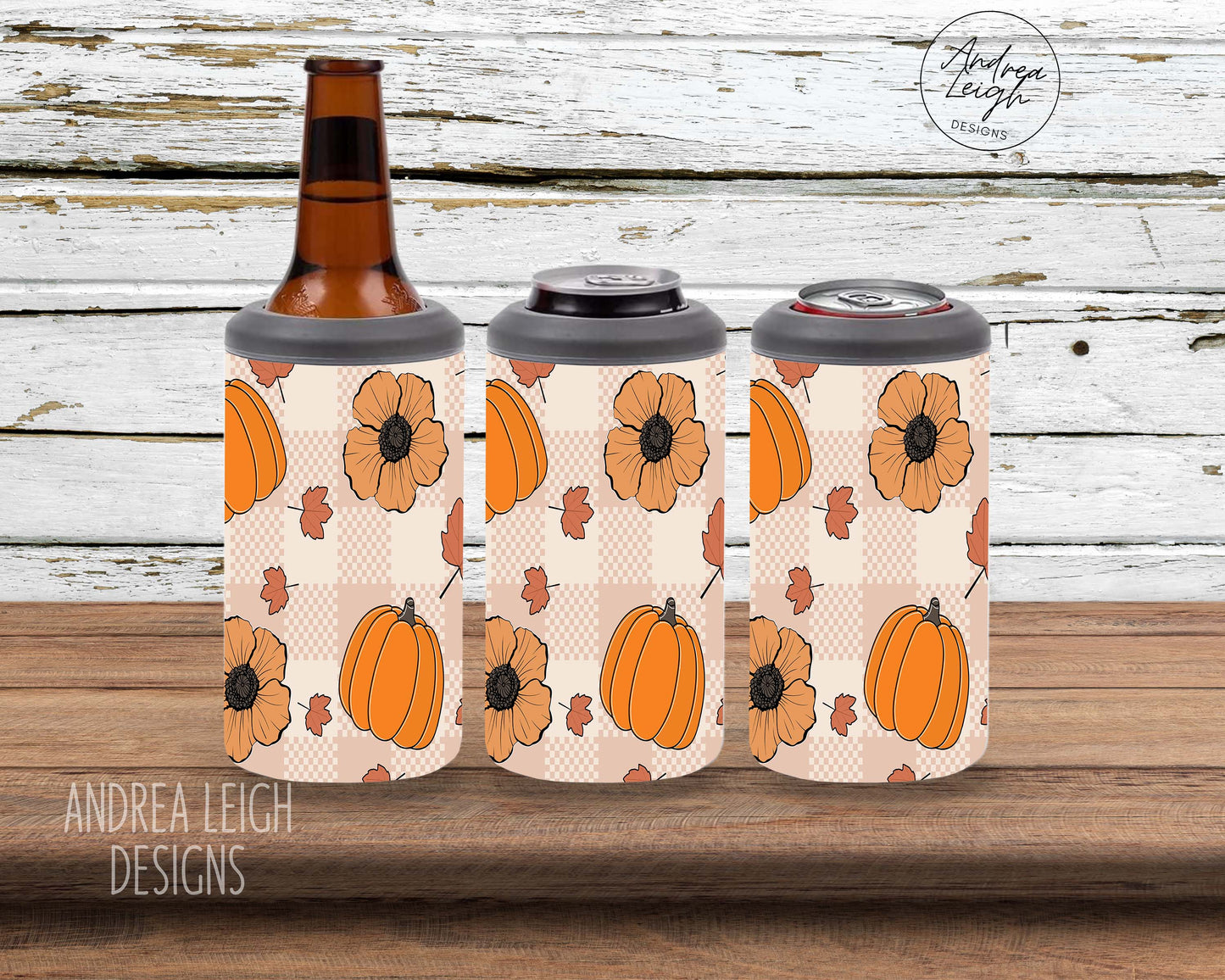 Pumpkin Sunflower 4 in 1 Can Cooler