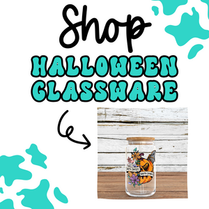 FALL + HALLOWEEN SUBLIMATION GLASS CANS