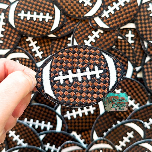 ALD EXCLUSIVE-Checkered Football Embroidered Patch