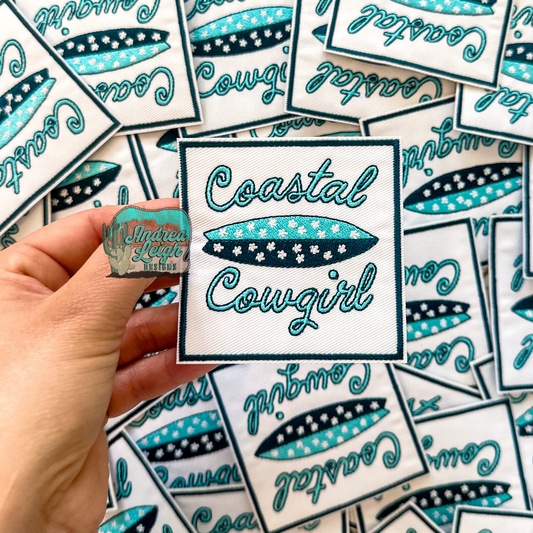 Coastal Cowgirl Embroidered Patch
