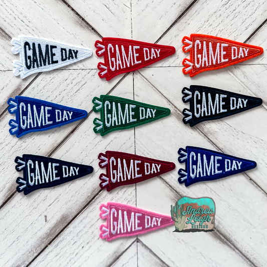 Game Day Flags Embroidered Patches