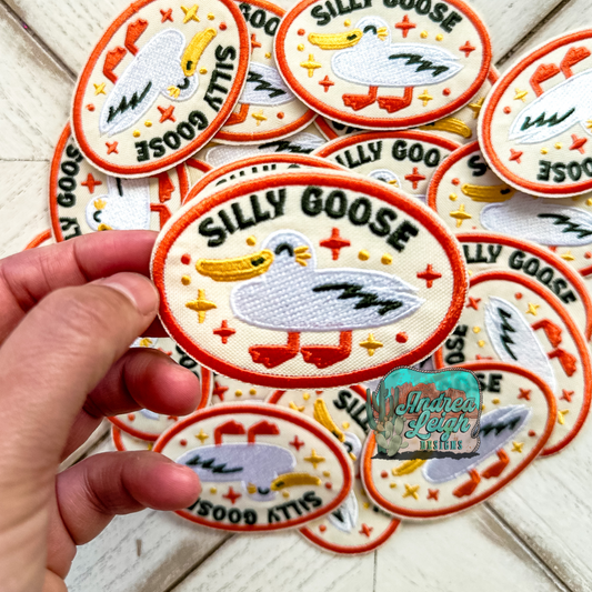 Silly Goose Embroidered Patch