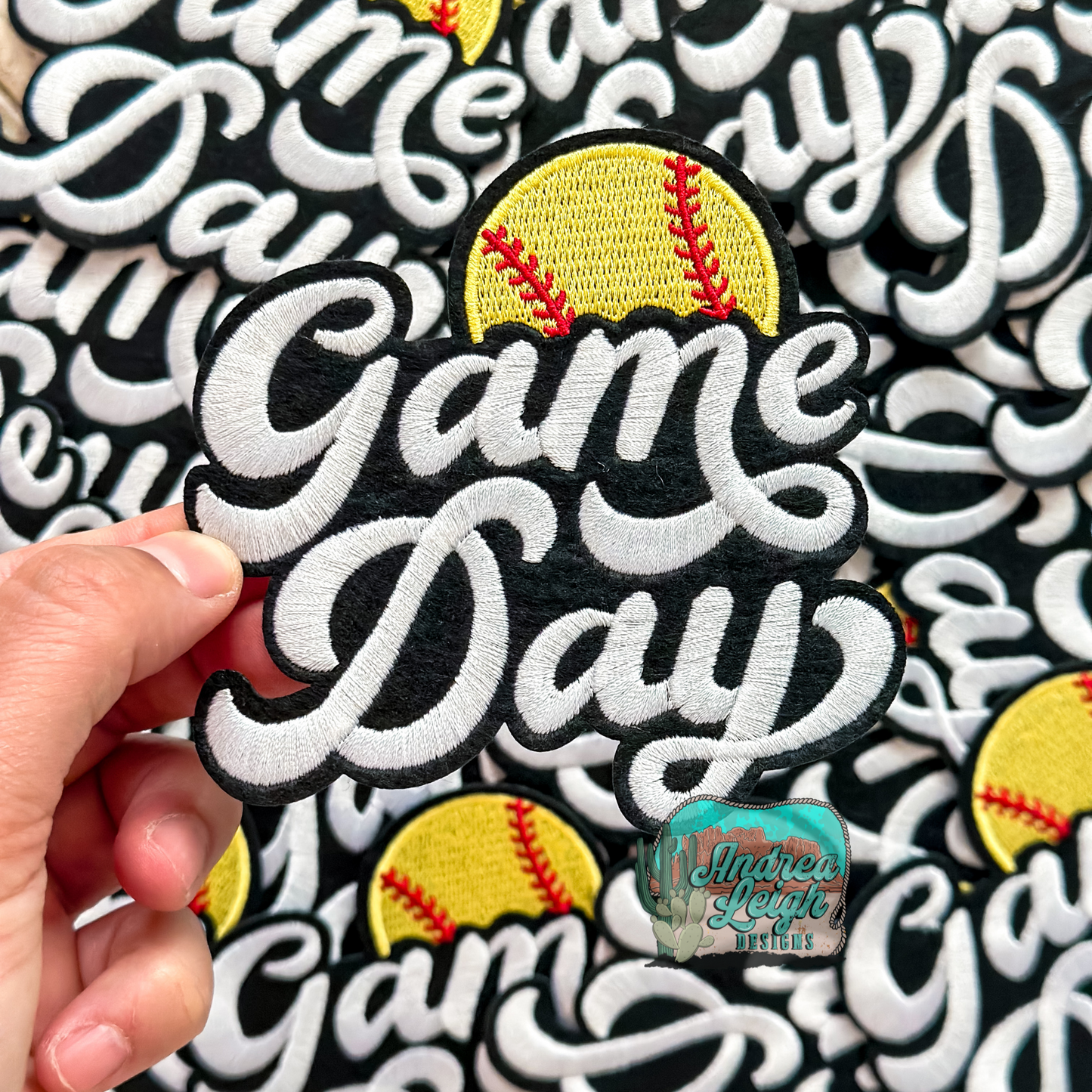 Softball Game Day Embroidered Patch