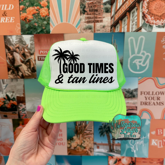 DTF Transfers Good Times and Tan Lines (Different Colors)