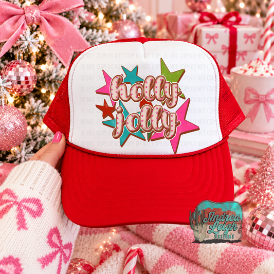 DTF Transfers Holly Jolly
