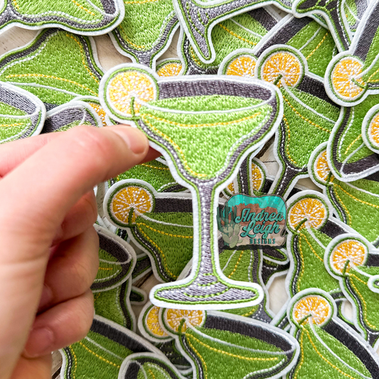 Margarita Glass Embroidered Patch