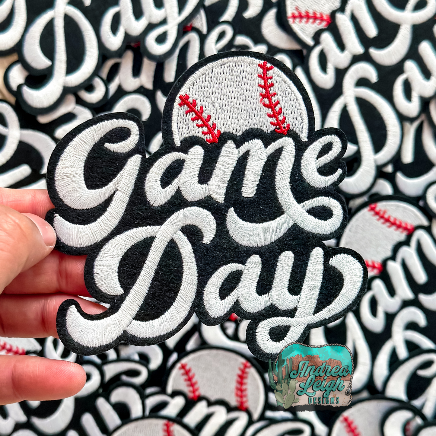 Baseball Game Day Embroidered Patch