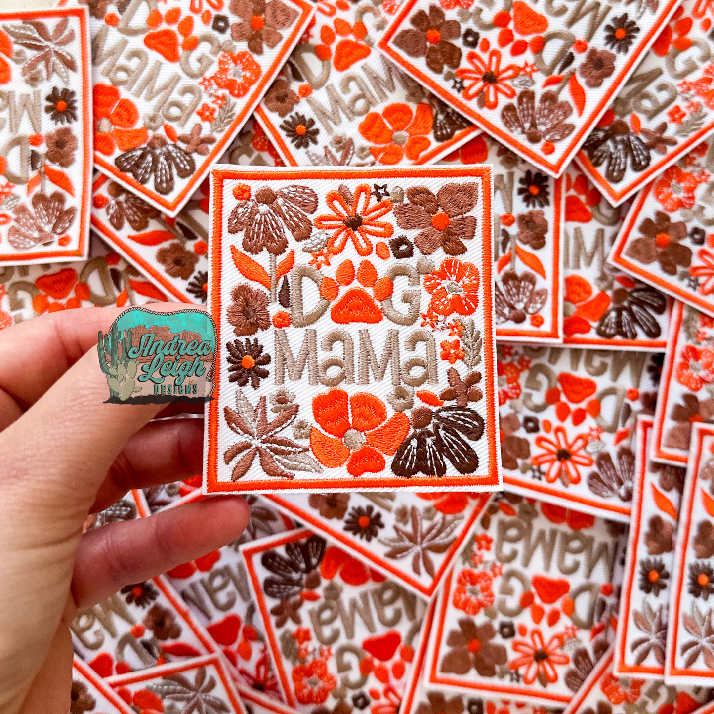 Dog Mama Embroidered Patch