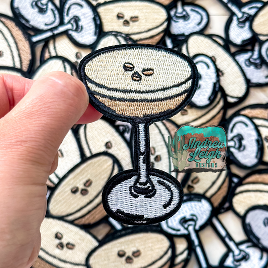 Espresso Martini Embroidered Patch