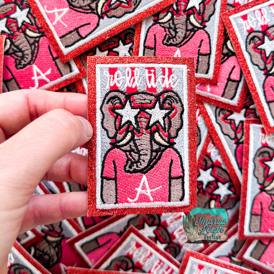 ALD EXCLUSIVE-Rolltide Glitter Embroidered Patch