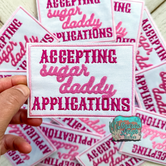 Accepting Sugar Daddy Embroidered Patch