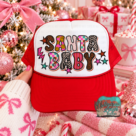 DTF Transfers Santa Baby