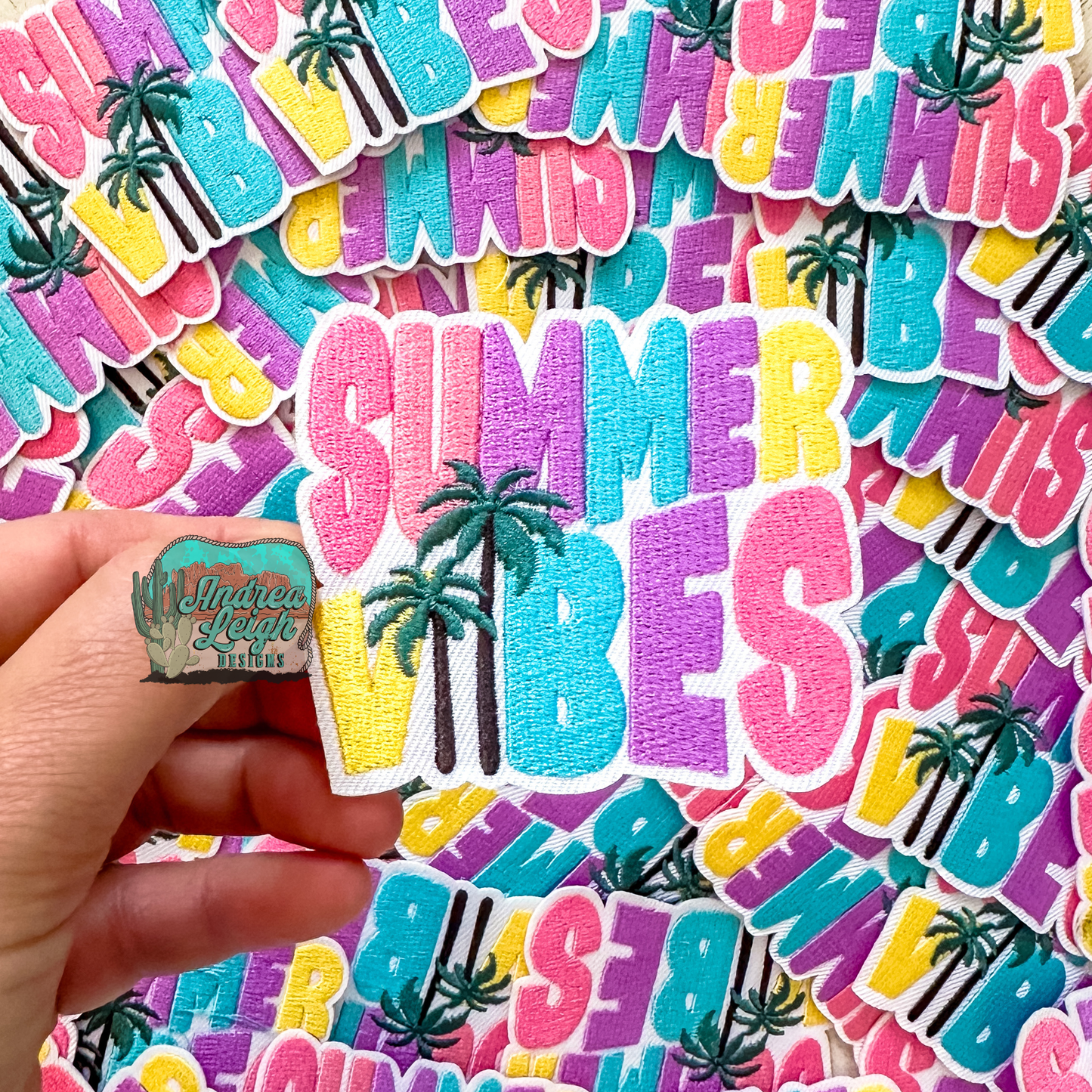 Summer Vibes Embroidered Patch