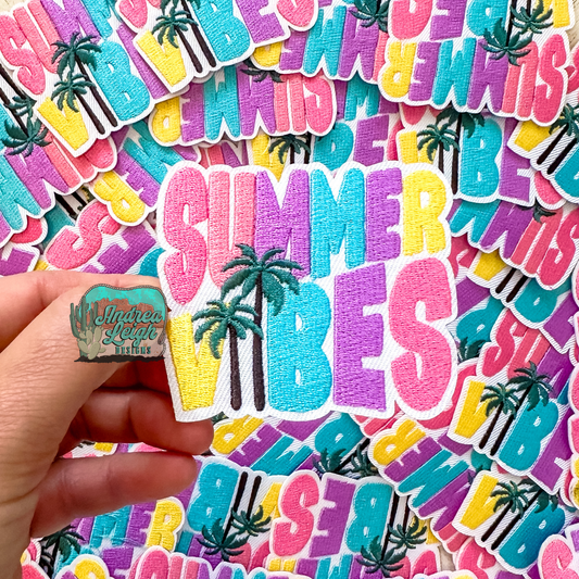 Summer Vibes Embroidered Patch