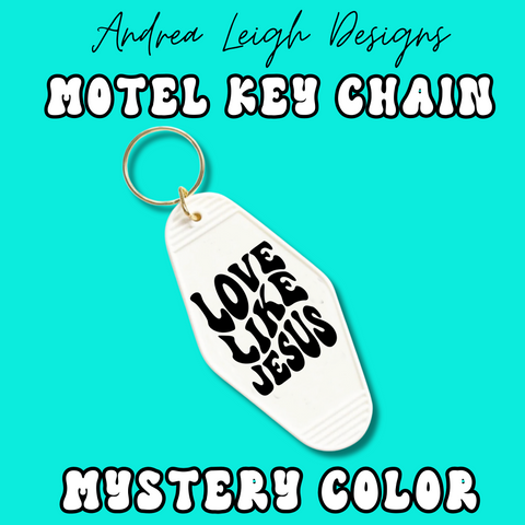 Love Like Jesus Motel Keychain