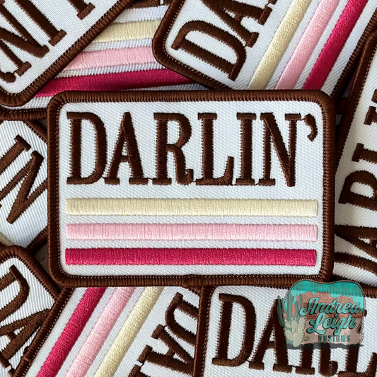 Darlin' Embroidered Patch