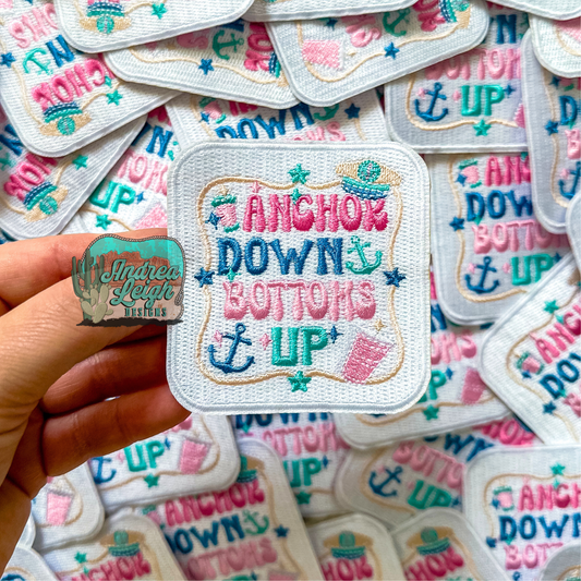 Anchor Down Embroidered Patch