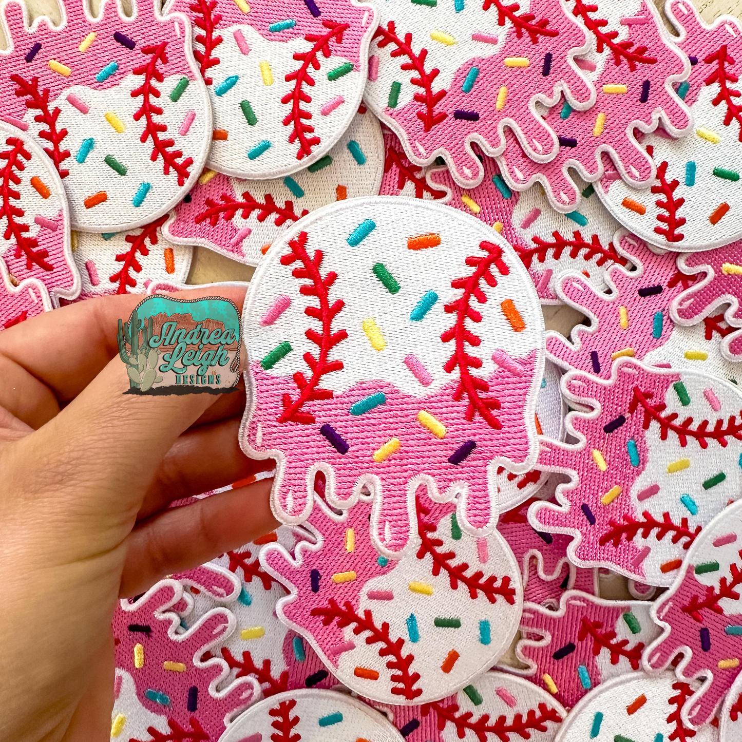 Drip baseball Embroidered Patch