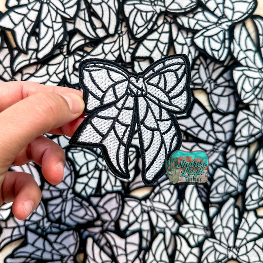 Volleyball Bow Embroidered Patch