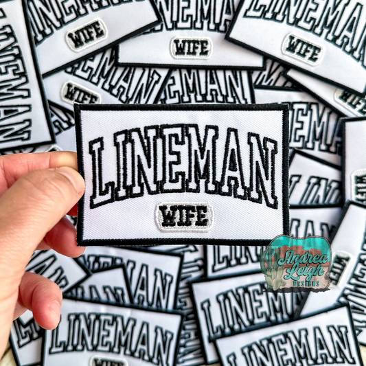 ALD EXCLUSIVE-Lineman Wife Embroidered Patch