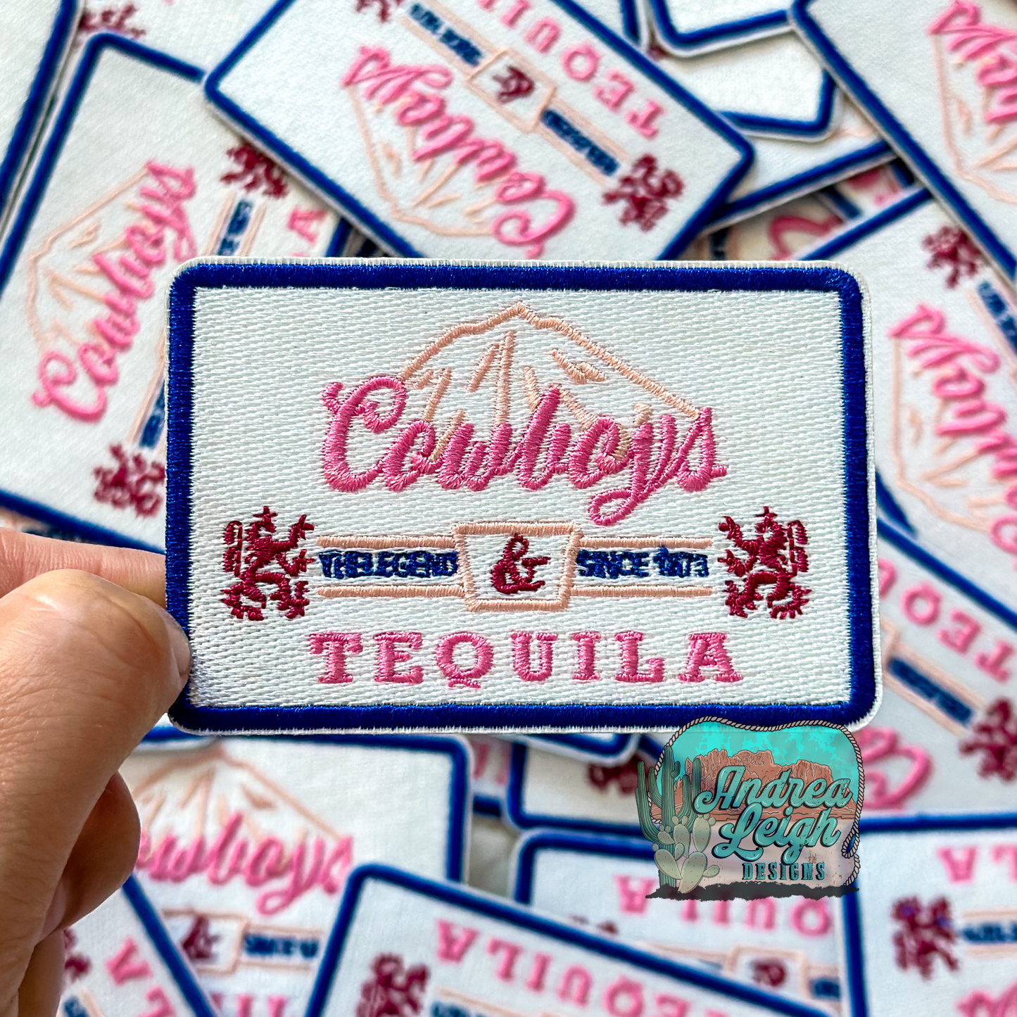 Cowboys and Tequila Embroidered Patch