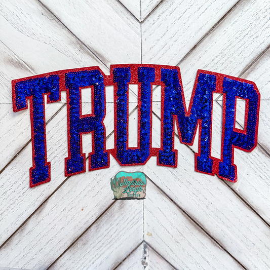 Trump Large Sequin Patch