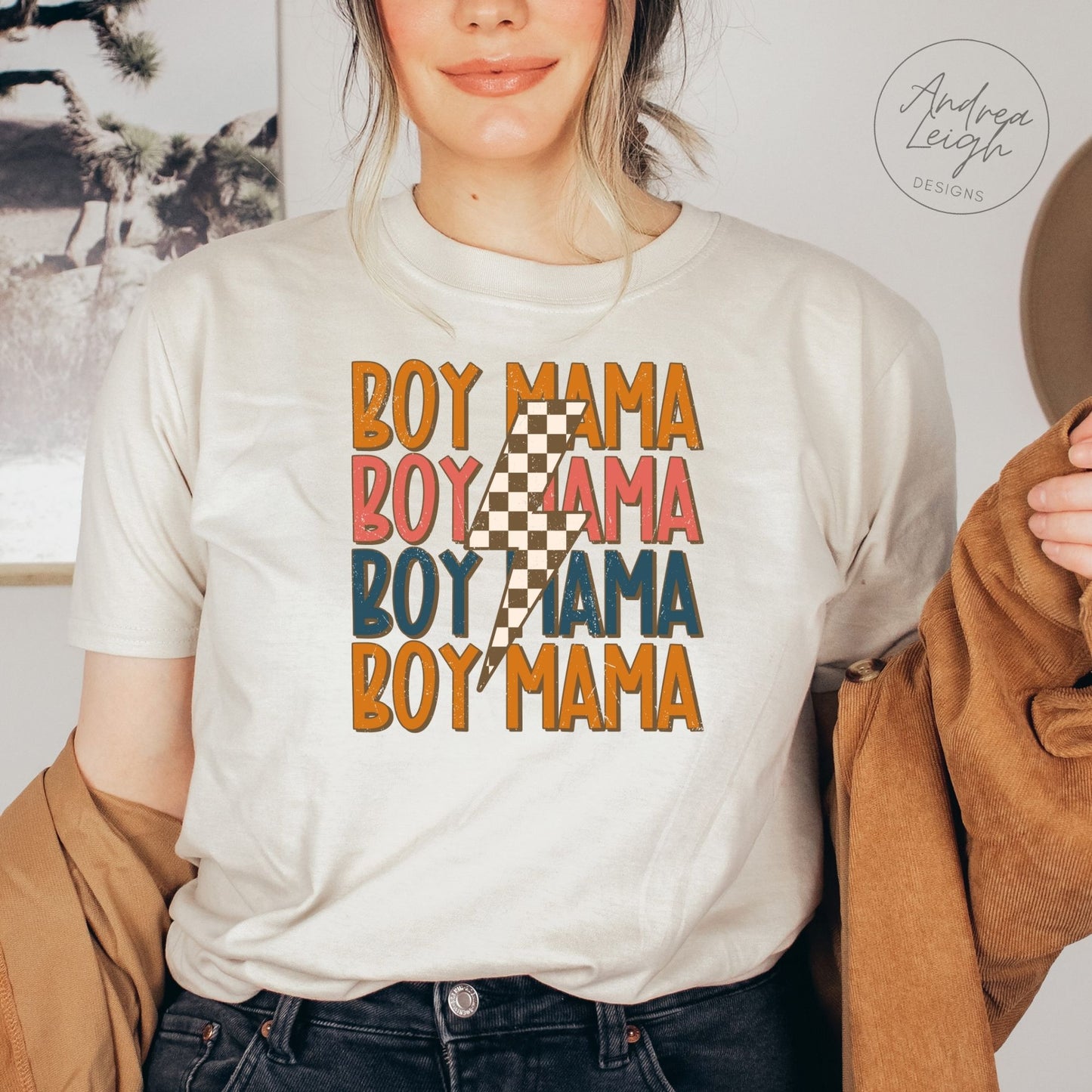 Boy Mama Checkered