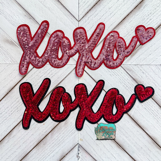 XOXO Large Sequin Patch