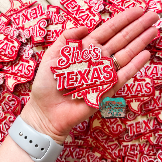 ALD EXCLUSIVE- She's From Texas Embroidered Patch