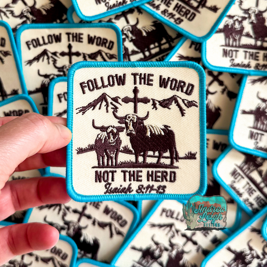 Follow the Word Embroidered Patch