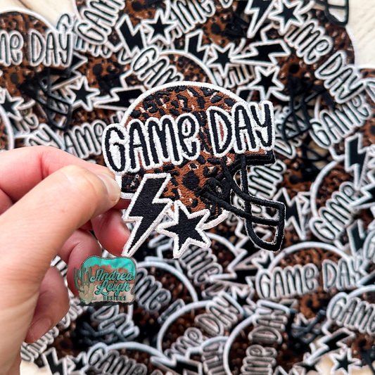 ALD EXCLUSIVE- Game Day Helmet Embroidered Patch