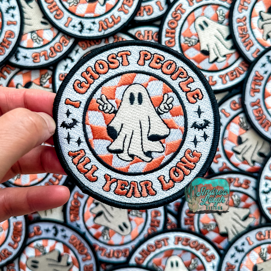 I Ghost People Embroidered Patch