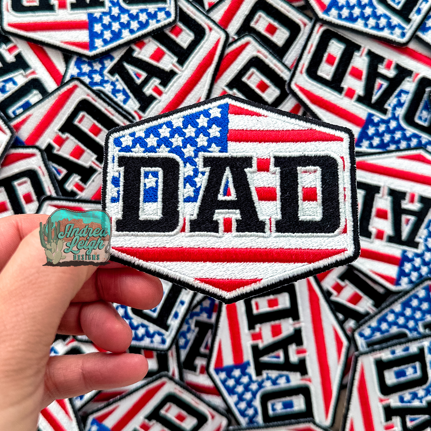 ALD EXCLUSIVE- Dad American Flag Embroidered Patch