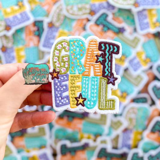 ALD EXCLUSIVE-Grateful Embroidered Patch