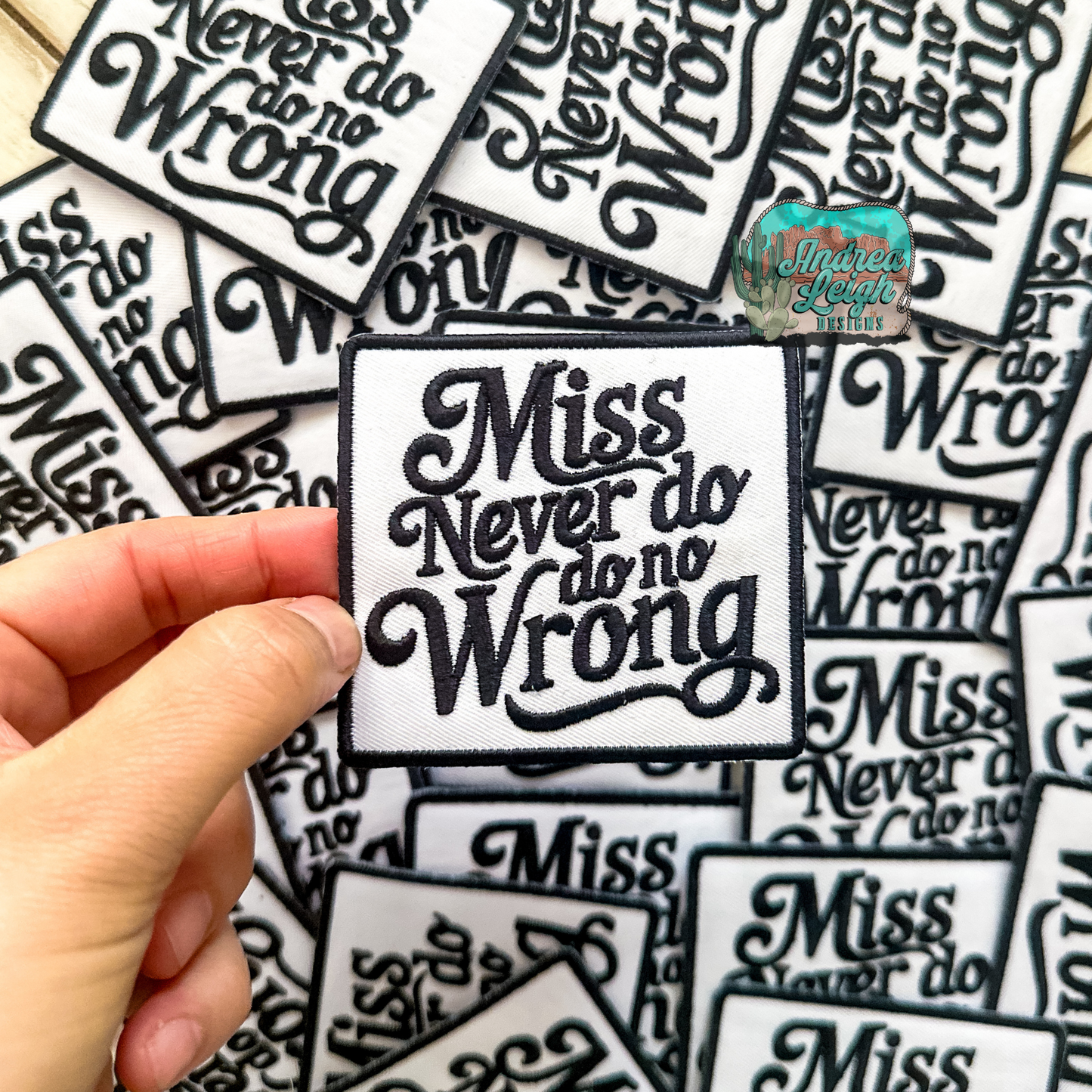 ALD EXCLUSIVE-Miss Never Do no Wrong Embroidered Patch *** huge discount!! Misprinted patch***