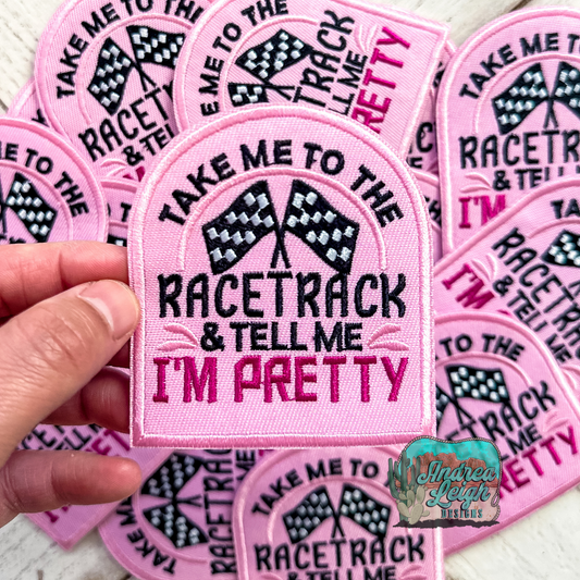 Racetrack Embroidered Patch