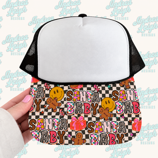 Santa Baby Hat Brim DTF Transfer