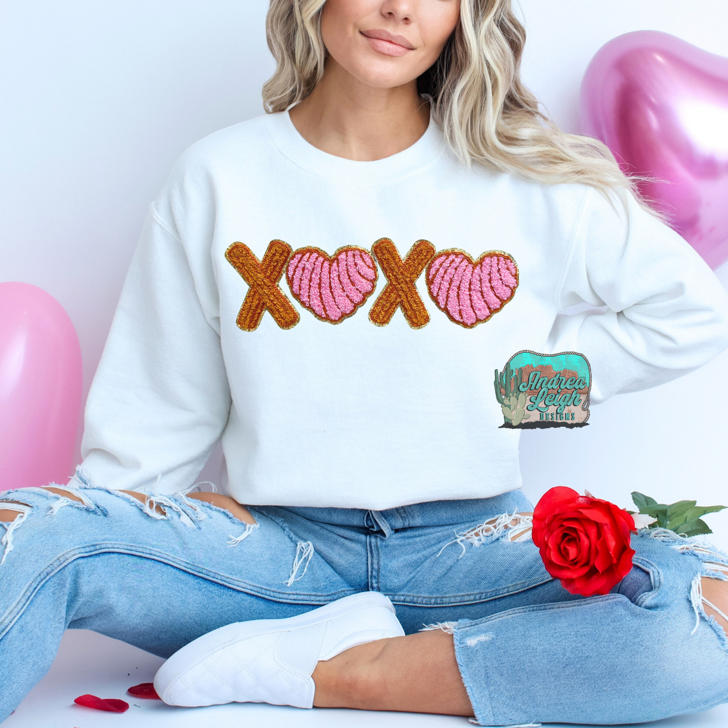 XOXO Large Sequin Patch