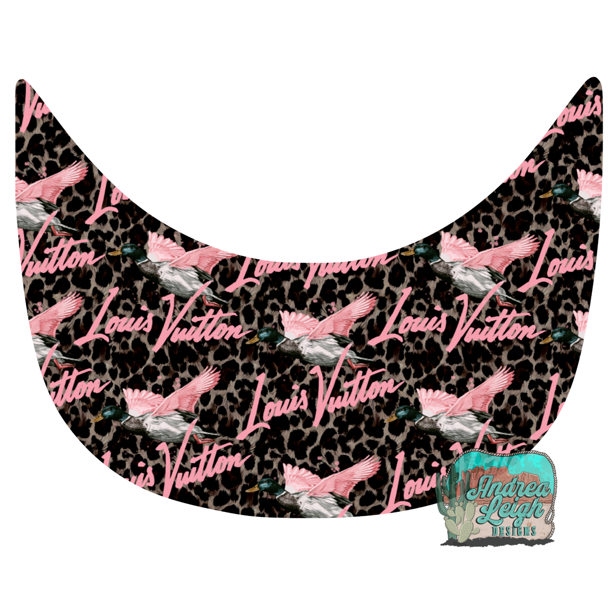 LV Mallard Duck Leopard Print Hat Brim DTF Transfer