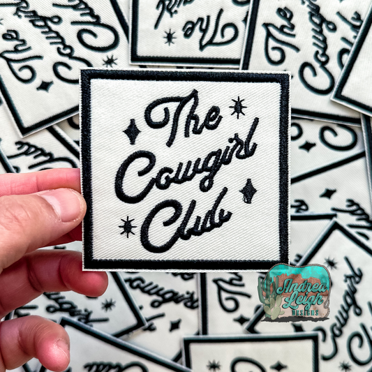 Cowgirl Club Embroidered Patch