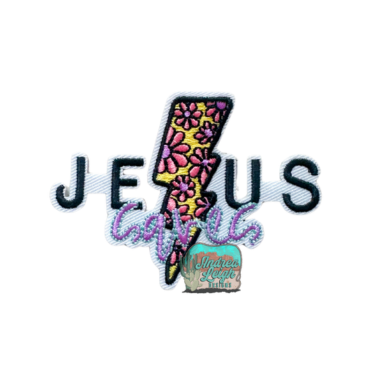 Jesus Saves Embroidered Patch