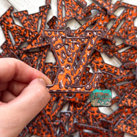 ALD EXCLUSIVE- Leopard Print LV Embroidered Patch