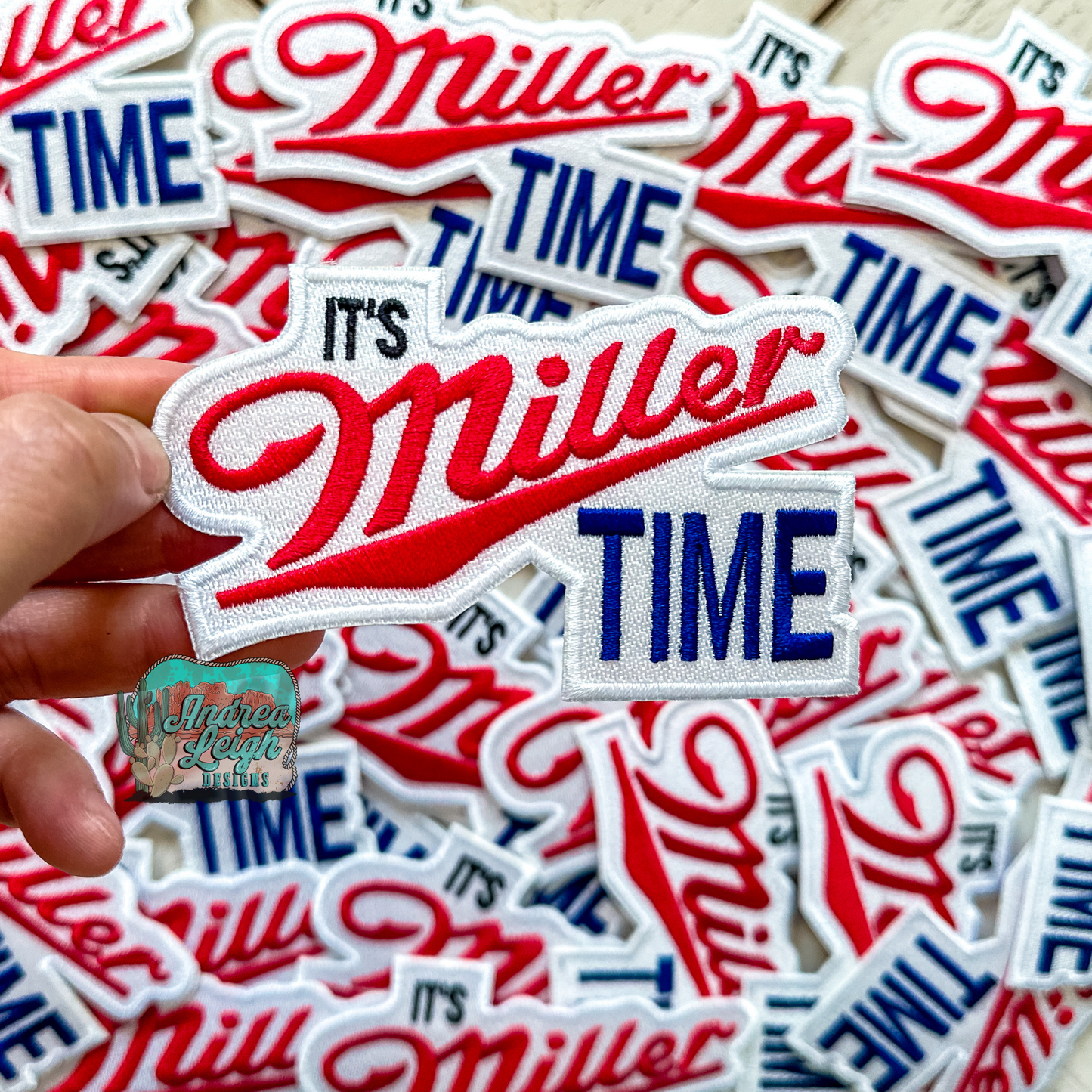 It's Miller Time Embroidered Patch