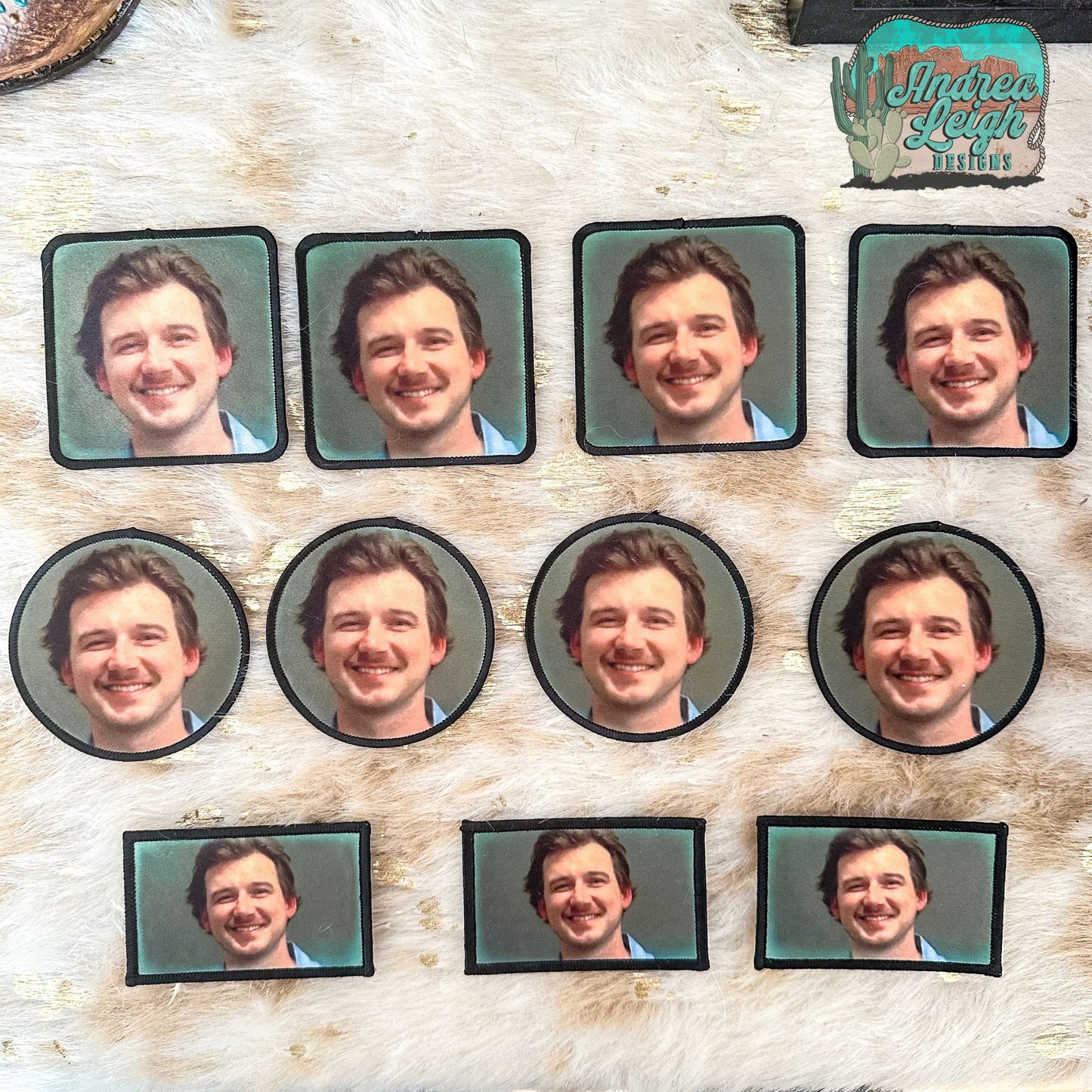 Morgan Wallen Mugshot Sublimation Patches V.14