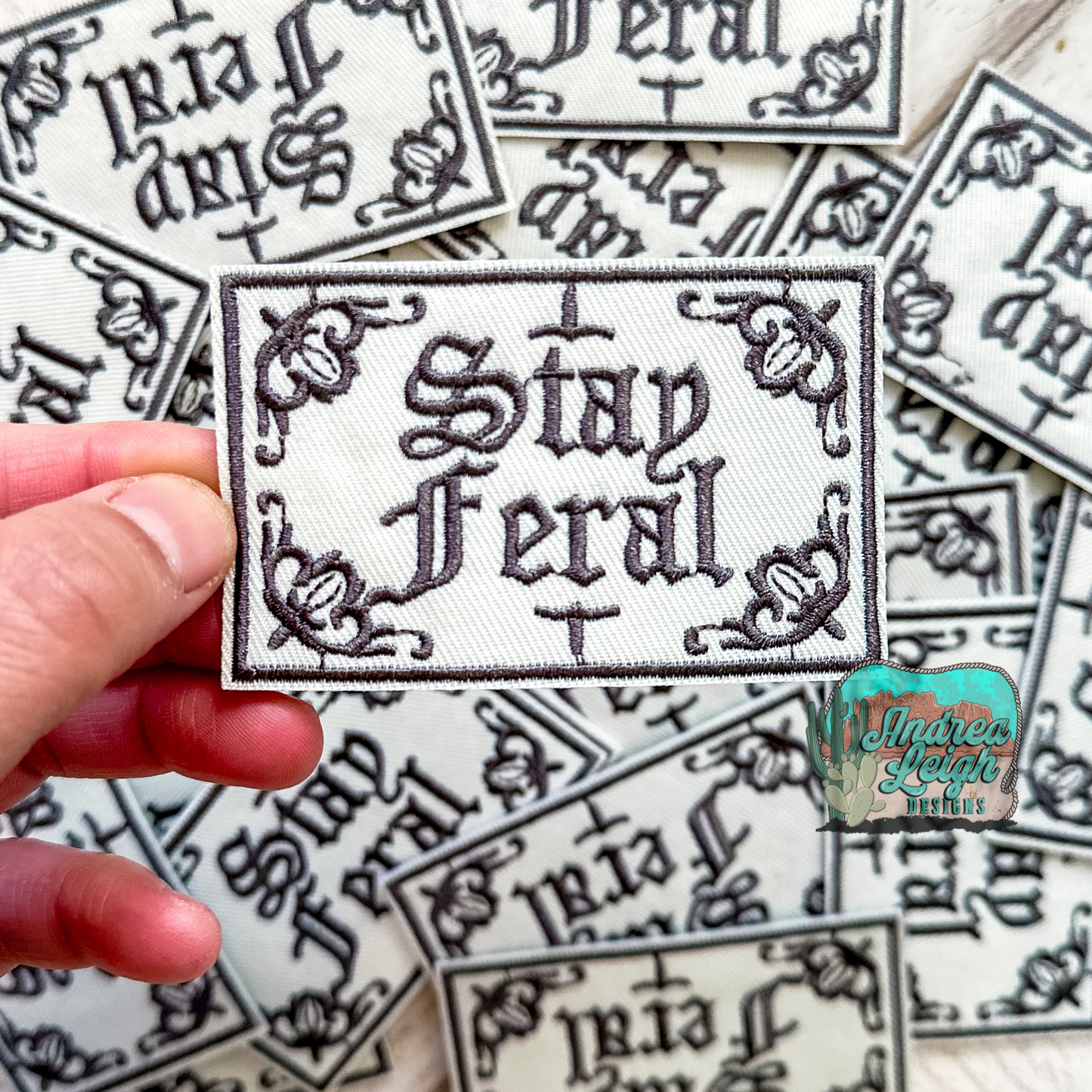 Stay Feral Embroidered Patch